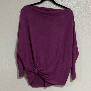 ee:some plum off shoulder tunic size small